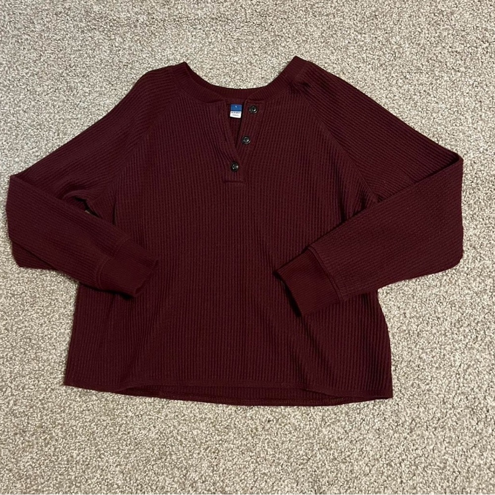 Burgundy long sleeve
